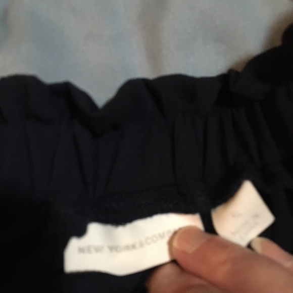 New York & Company DARK NAVY Off Shoulder Top - Picture 7 of 8